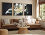 Wallity Cuadro Decorativo Huhu224 en 3 Piezas de 50 x 70 cm